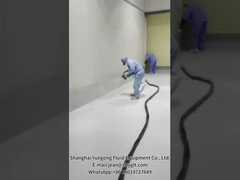 Efek penyemprotan mesin penyemprotan busa poliuretan dua komponen YG